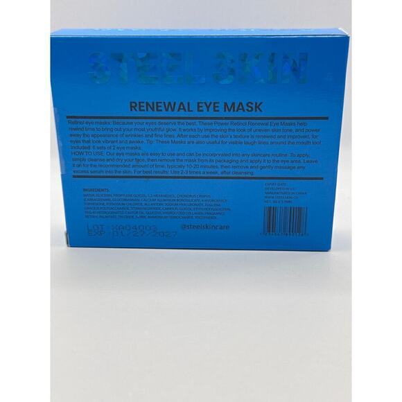 STEEL SKIN Power‎ Retinol Eye Masks 5 pieces BNIB - Picture 5 of 7